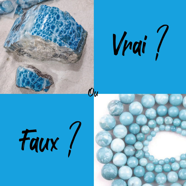 Comment différencier le vrai du faux Larimar ?