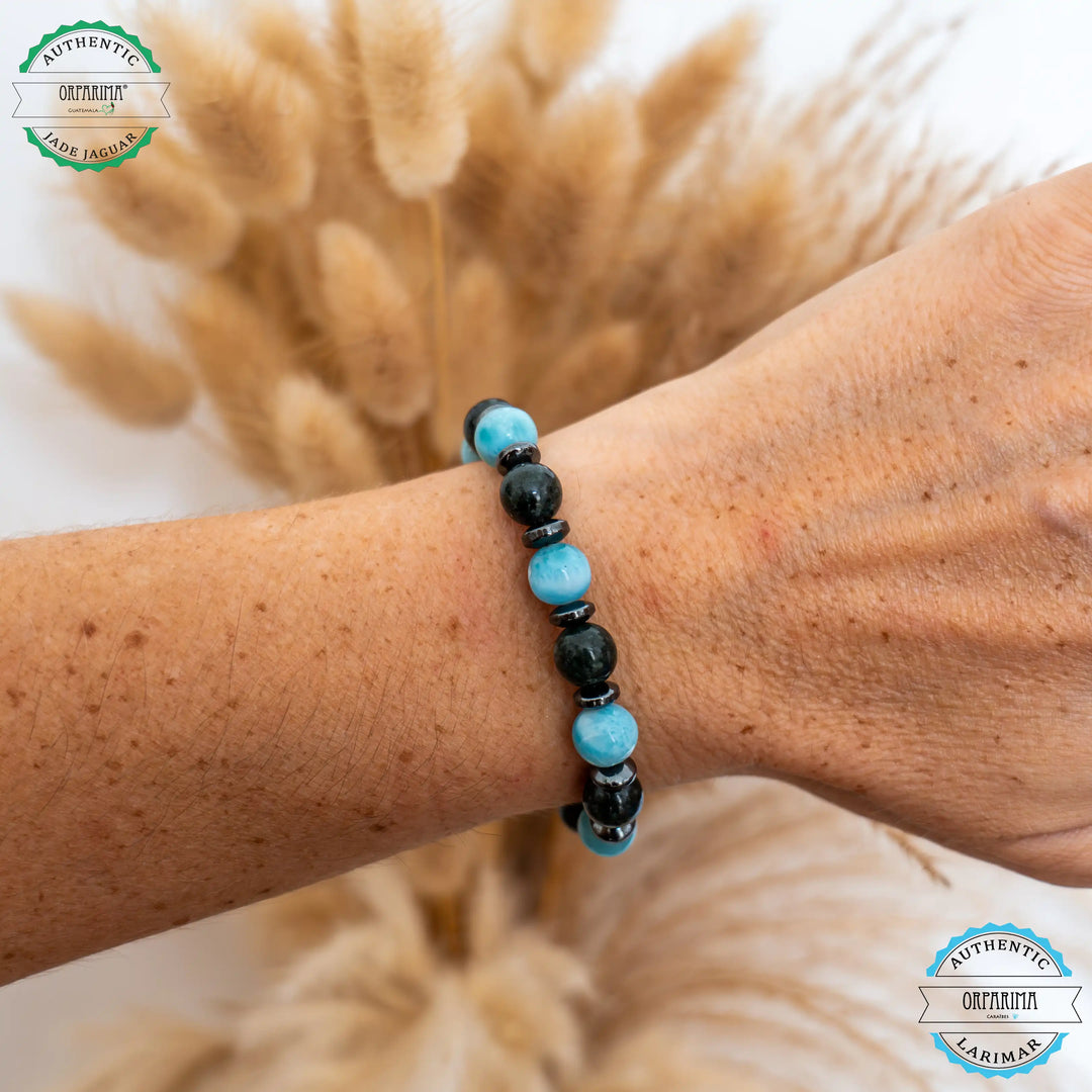 Bracelet MAYALA Jade/Larimar