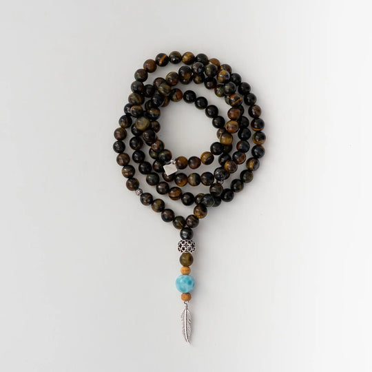 MALA Larimar 💙 Œil de Tigre 🤎