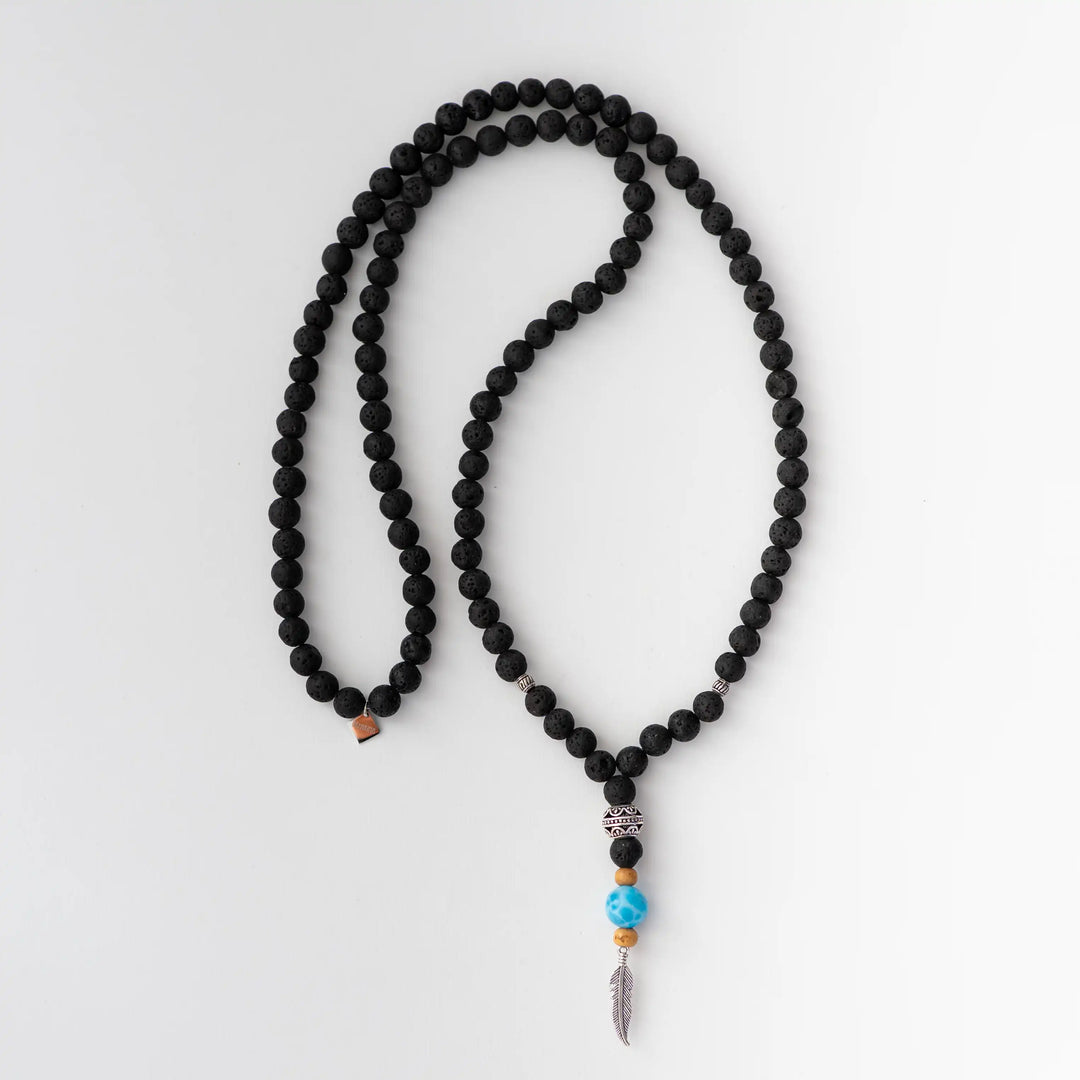 MALA Larimar 💙 Pierre de Lave 🖤