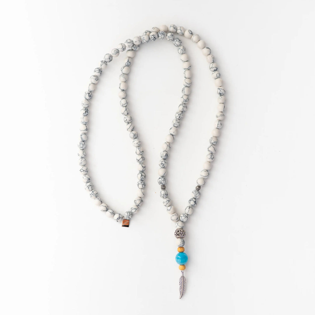 MALA Larimar 💙 Howlite Blanche 🤍
