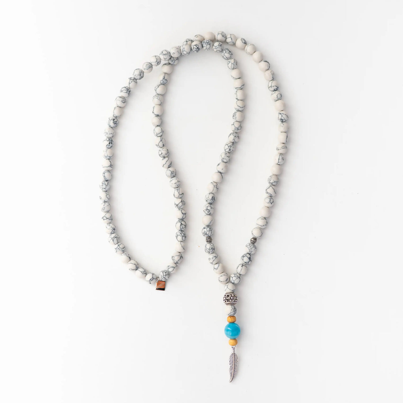 MALA Larimar 💙 Howlite Blanche 🤍