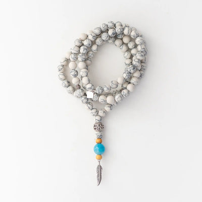 MALA Larimar 💙 Howlite Blanche 🤍