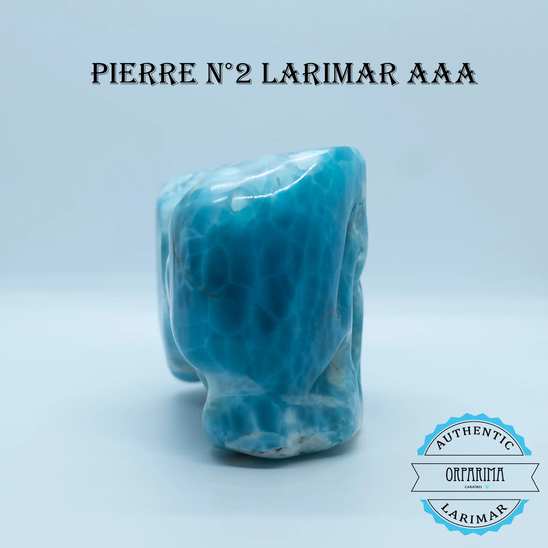 Bloc de pierre naturelle de Larimar d&