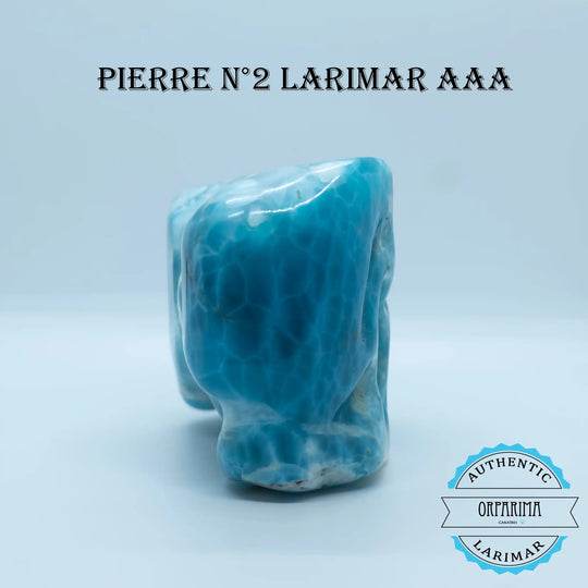 Bloc de pierre naturelle de Larimar d&